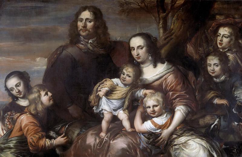 Ovens, Jurgen -- Een echtpaar met zes kinderen, 1650-1678