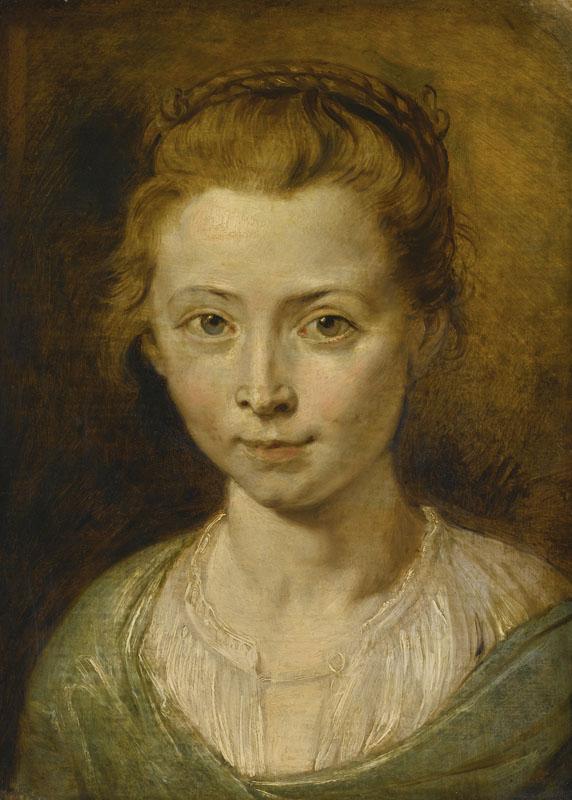 PETER PAUL RUBENS-PORTRAIT OF A YOUNG GIRL