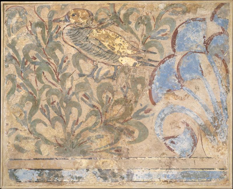 Painted Plaster Pavement Fragment