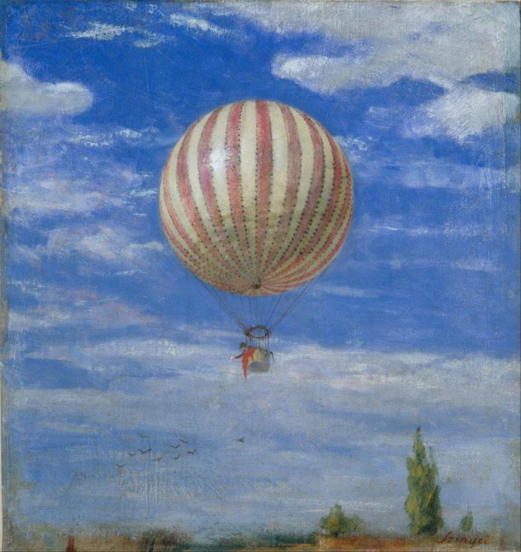Pal Szinyei Merse (1845-1920)-The Balloon