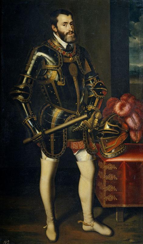 Pantoja de la Cruz, Juan-El emperador Carlos V-183 cm x 110 cm