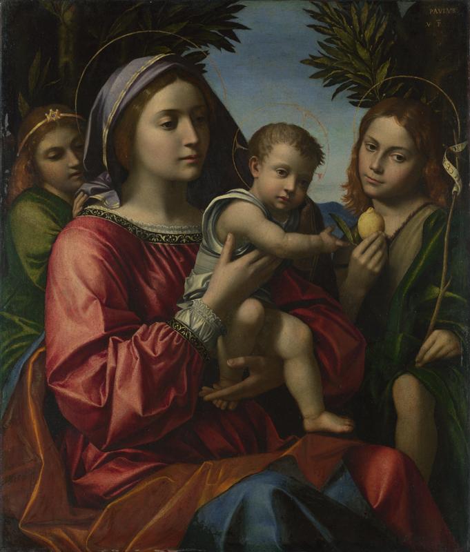 Paolo Morando - The Virgin and Child with the Baptist and an Angel