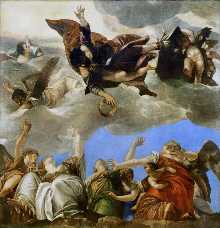 Paolo Veronese -- Saint Mark rewarding the Theological Virtues
