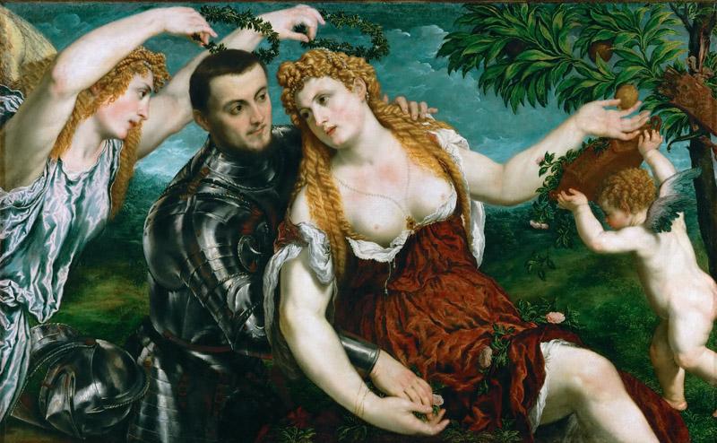 Paris Bordone (1500-1571) -- Venus, Mars
