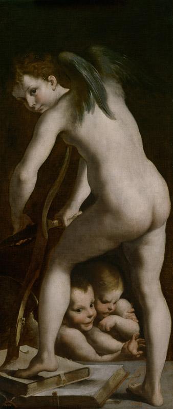 Parmigianino. Girolamo Francesco Maria Mazzola-Cupido-148 cm x 65 cm