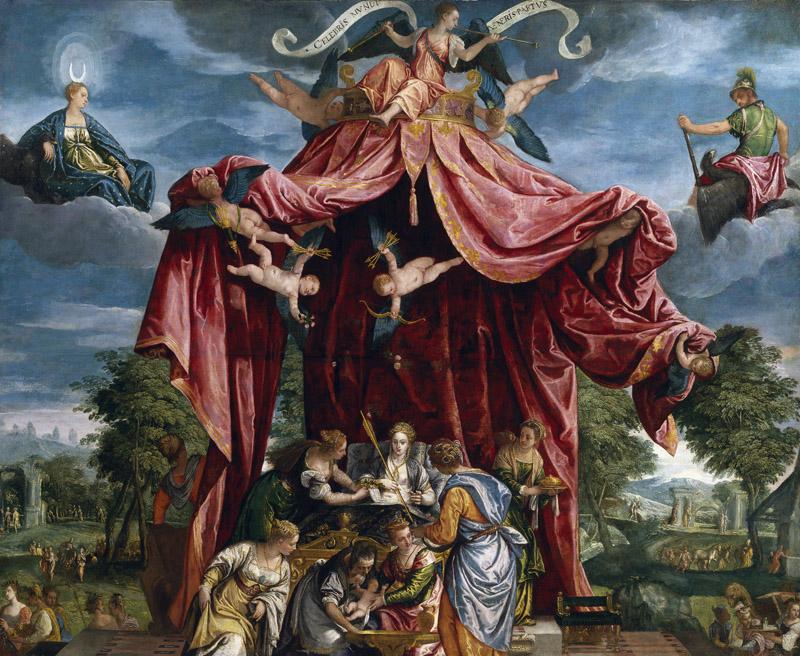 Parrasio, Michele-Alegoria del nacimiento del infante don Fernando, -182 cm x 223 cm