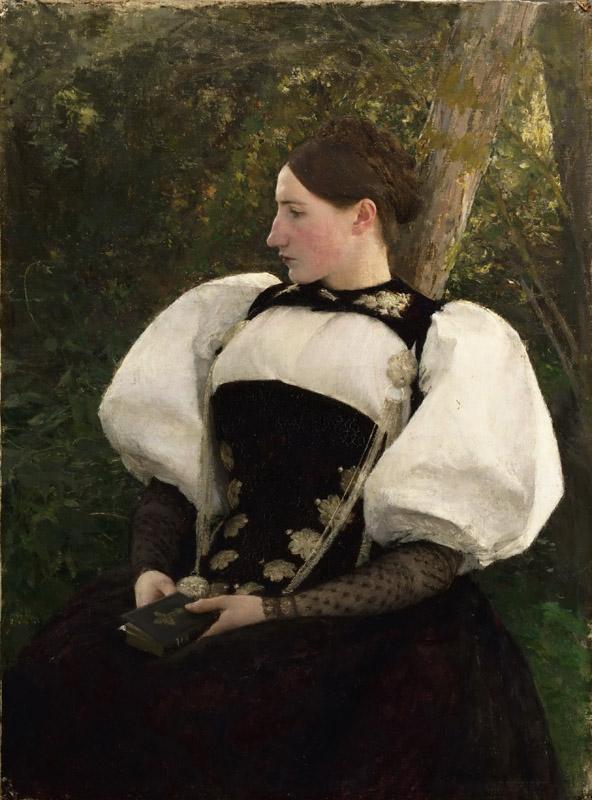 Pascal-Adolphe-Jean Dagnan-Bouveret, French, 1852-1929 -- A Woman from Bern, Switzerland