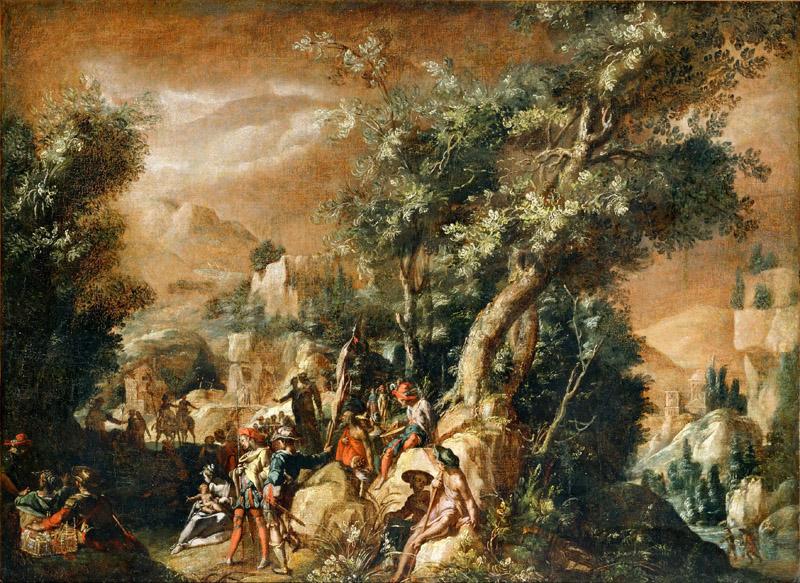 Paul Bril (1554-1626) -- Landscape with Figures