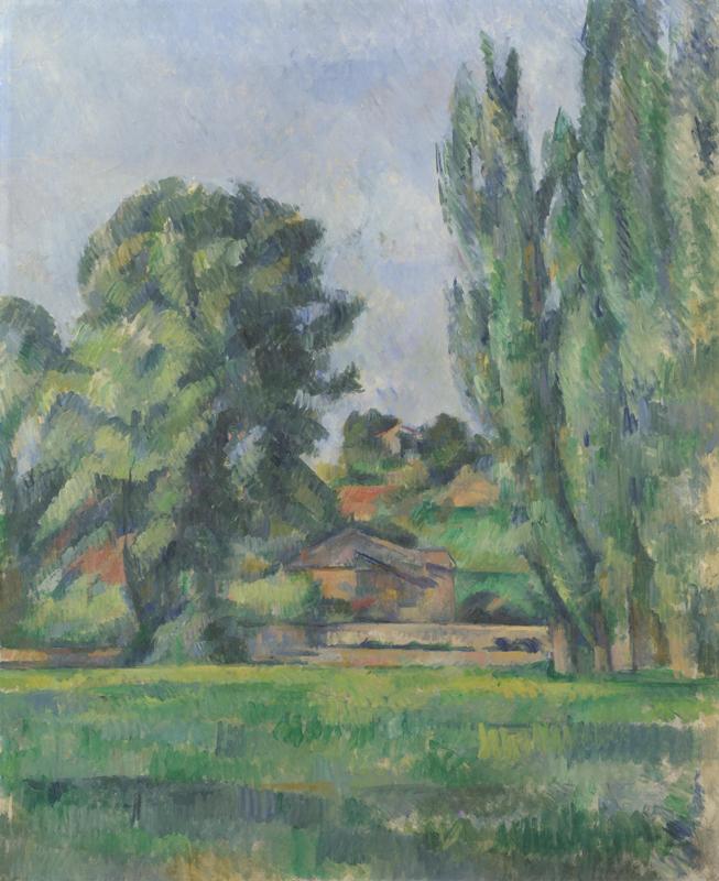 Paul Cezanne - Landscape with Poplars