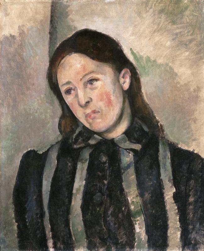 Paul Cezanne, French, 1839-1906 -- Portrait of Madame Cezanne v6