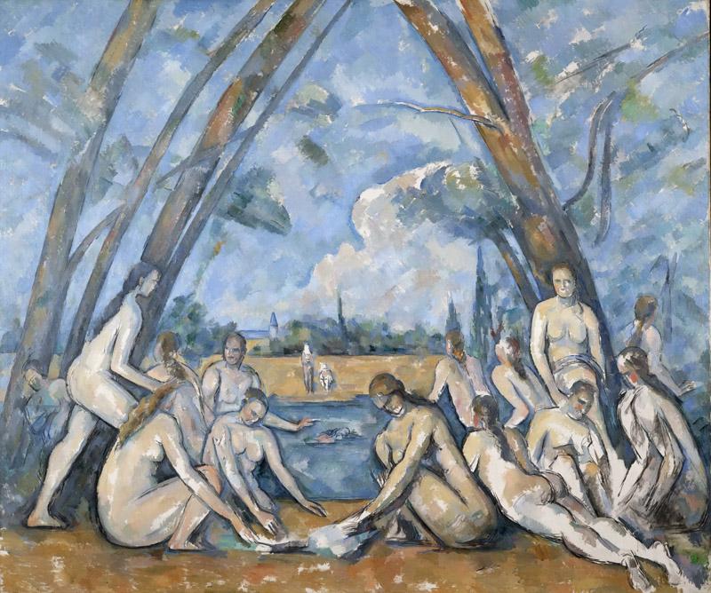 Paul Cezanne, French, 1839-1906 -- The Large Bathers
