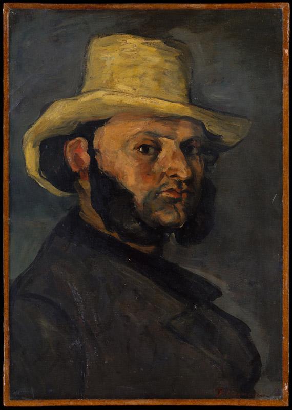 Paul Cezanne--Gustave Boyer (b. 1840) in a Straw Hat