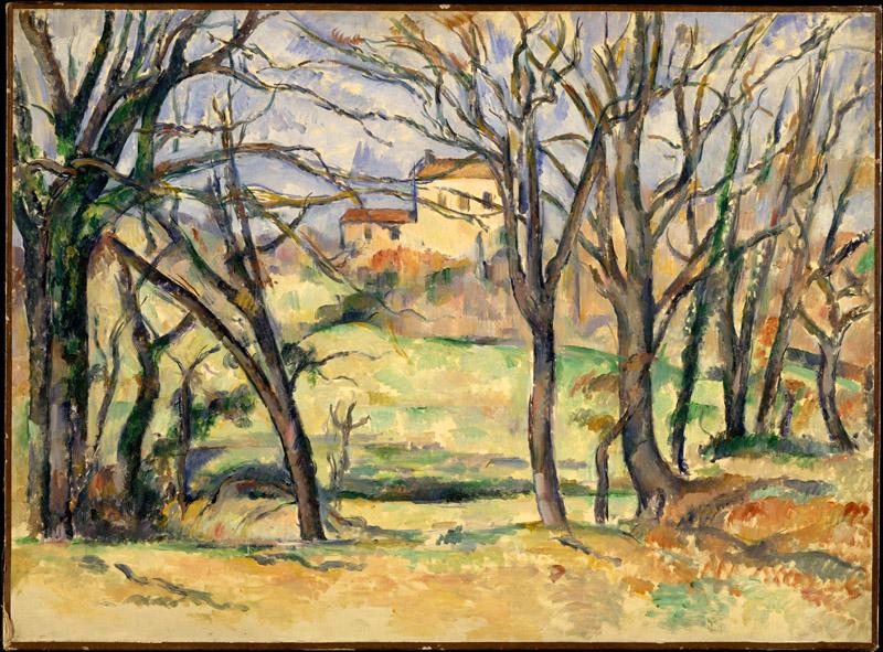 Paul Cezanne--Trees and Houses Near the Jas de Bouffan