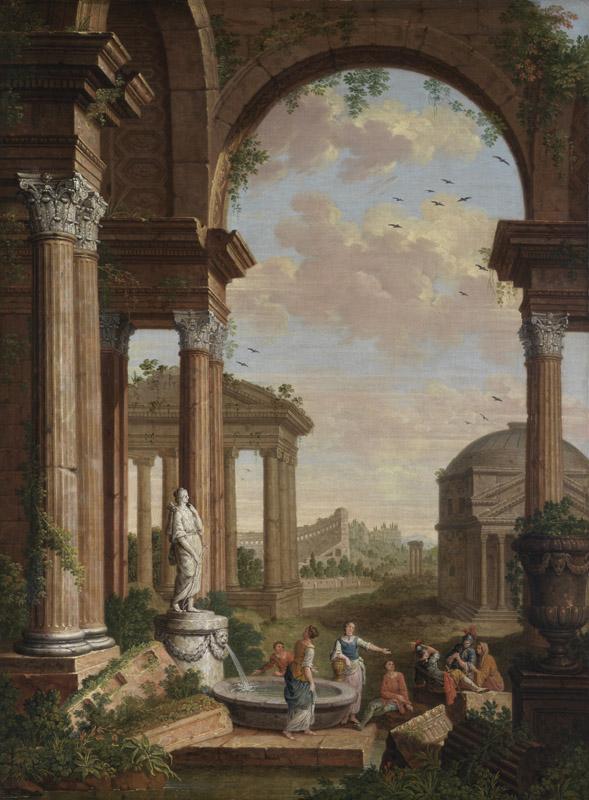 Paul De Cock - Landscape with Roman Ruins