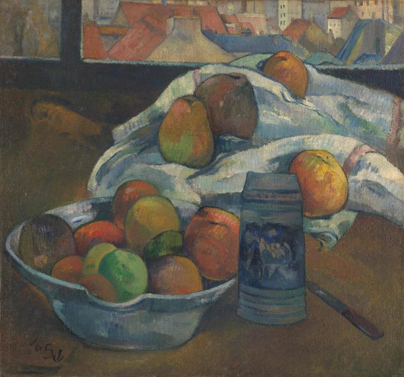 Paul Gauguin - Bowl of Fruit and Tankard before a Window