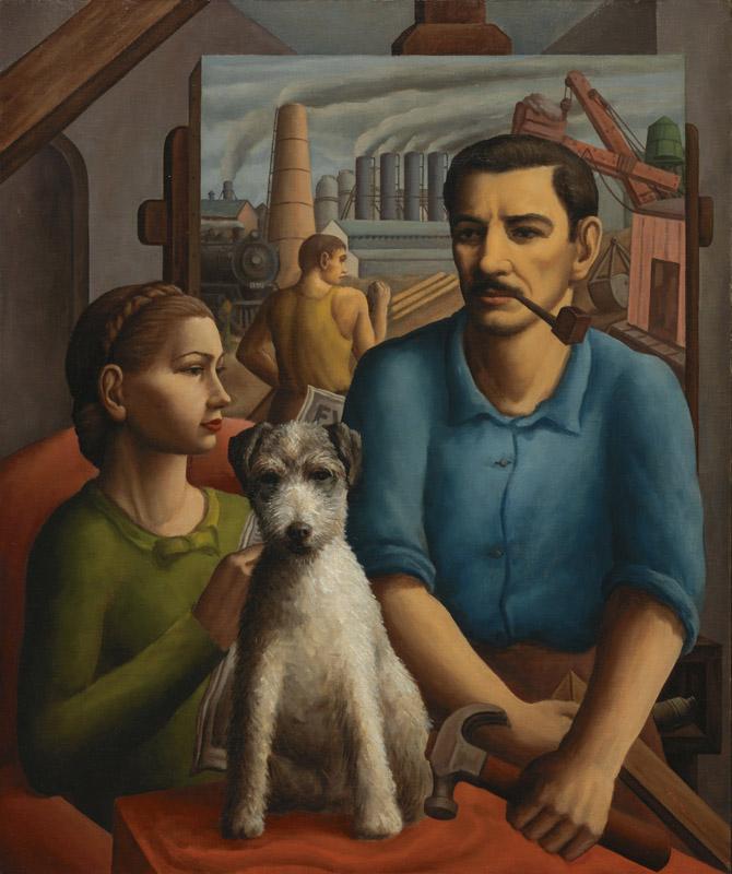 Paul Raphael Meltsner - Paul, Marcella and Van Gogh (No. 2), ca. 1937