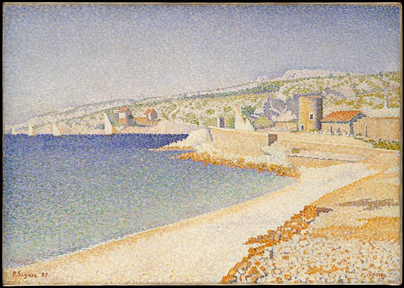 Paul Signac--The Jetty at Cassis, Opus 198