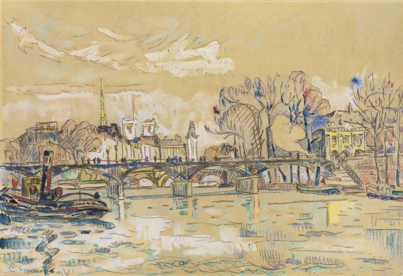 Paul Signac-La Seine au Ponts des Arts