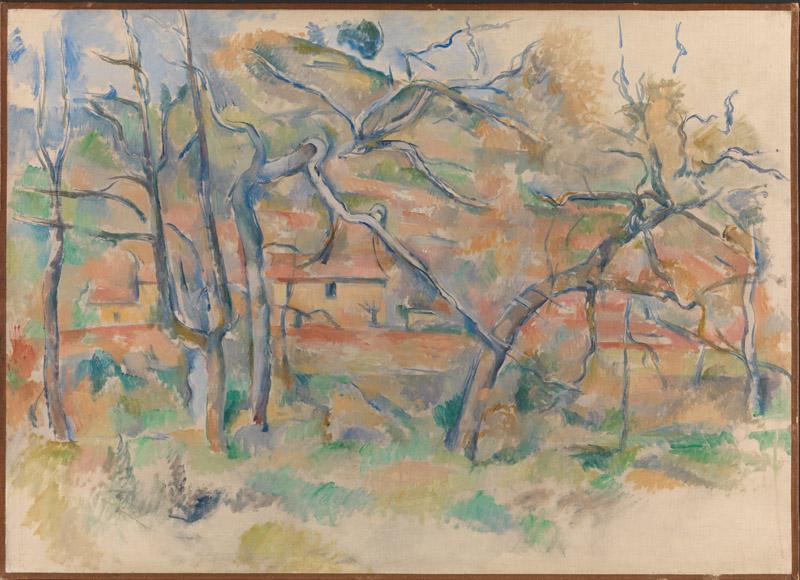 Paul Cezanne - Trar og hus, Provence