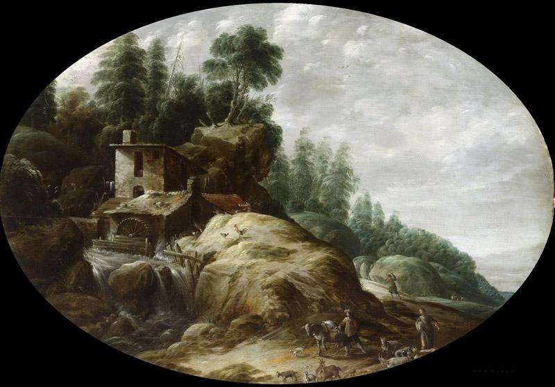 Peeters, Gillis (I) -- Landschap met watermolen, 1633