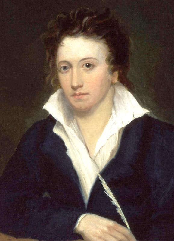 Percy Bysshe Shelley by Alfred Clint crop