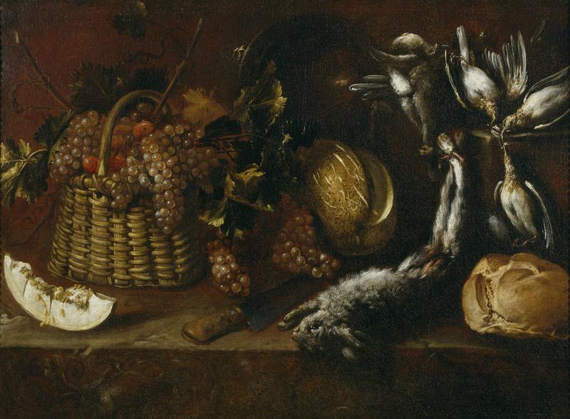 Pereda y Salgado, Antonio de-Bodegon de caza y fruta-77,5 cm x 106,5 cm
