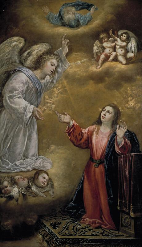 Pereda y Salgado, Antonio de-La Anunciacion-134 cm x 77 cm