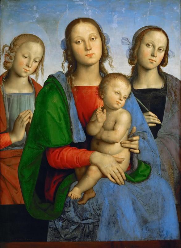 Perugino (c. 1450-1523) -- Madonna and Child with Saints Rosa