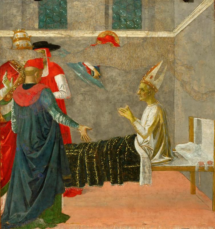 Perugino (c. 1450-1523) -- Saint Jerome Resuscitating Cardinal Andrea