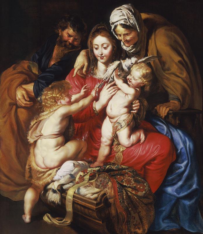 Peter Paul Rubens - The Holy Family with St. Elizabeth, St