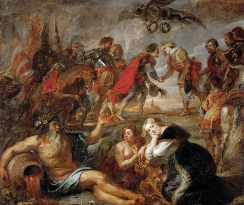 Peter Paul Rubens -- Emperor Ferdinand III Meets Cardinal Infant