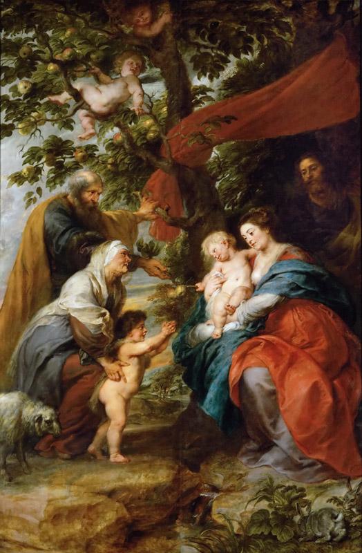 Peter Paul Rubens -- Holy Family Resting Under an Apple Tree