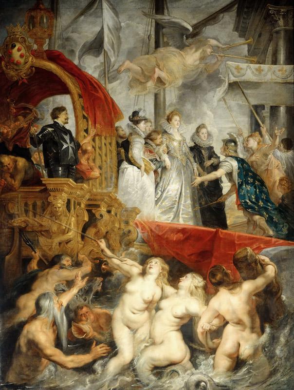 Peter Paul Rubens -- Landing of Marie de Medicis at Marseille