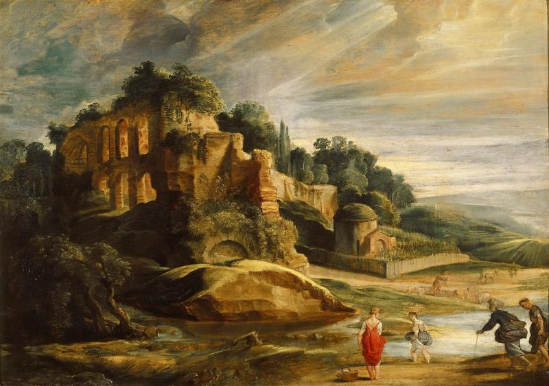 Peter Paul Rubens -- Landscape with the Ruins of the Palatine