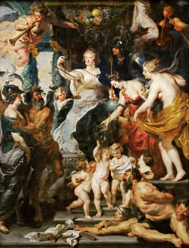 Peter Paul Rubens -- Medici Cycle-Happiness of Regency