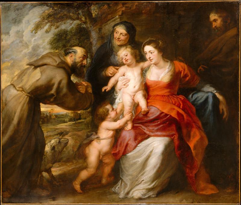 Peter Paul Rubens--The Holy Family with Saints Francis