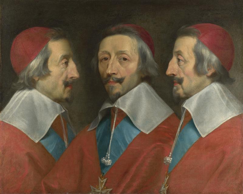 Philippe de Champaigne and studio - Triple Portrait of Cardinal de Richelieu