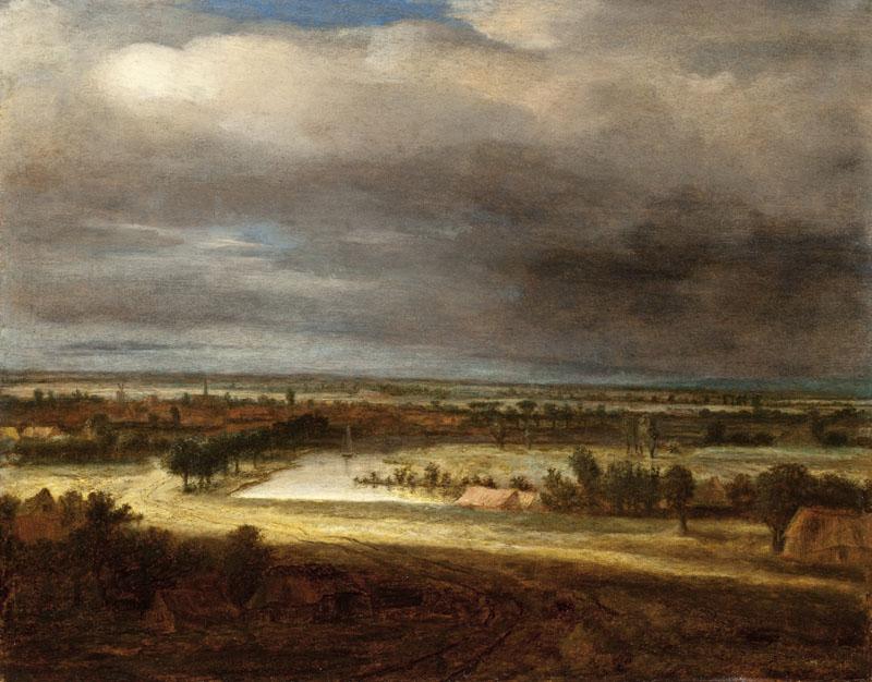 Philips Koninck - Panoramic Landscape with a Village