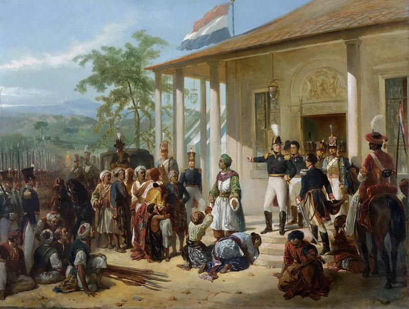 Pieneman, Nicolaas -- De onderwerping van Diepo Negoro aan luitenant-generaal Hendrik Merkus Baron de Kock, 1830-1835