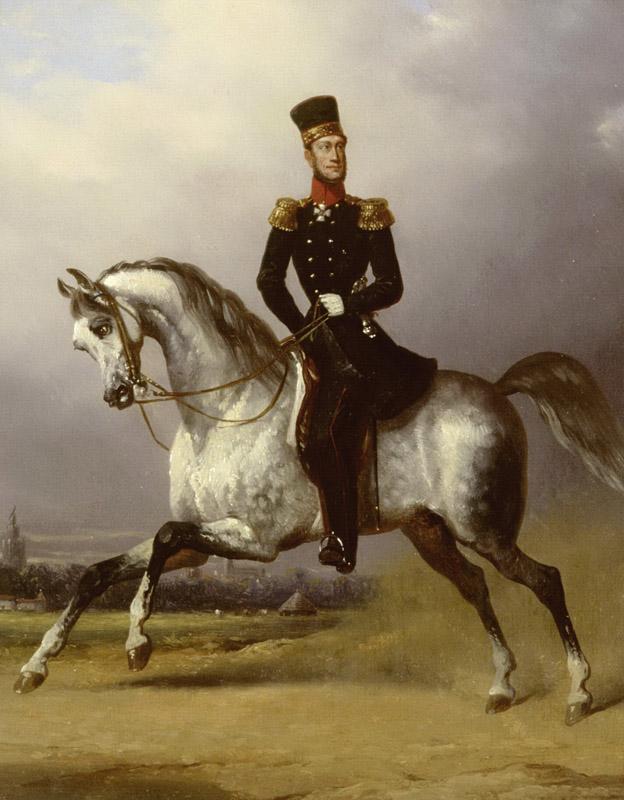 Pieneman, Nicolaas -- Willem II (1792-1849), koning der Nederlanden, te paard, 1830 - 1850