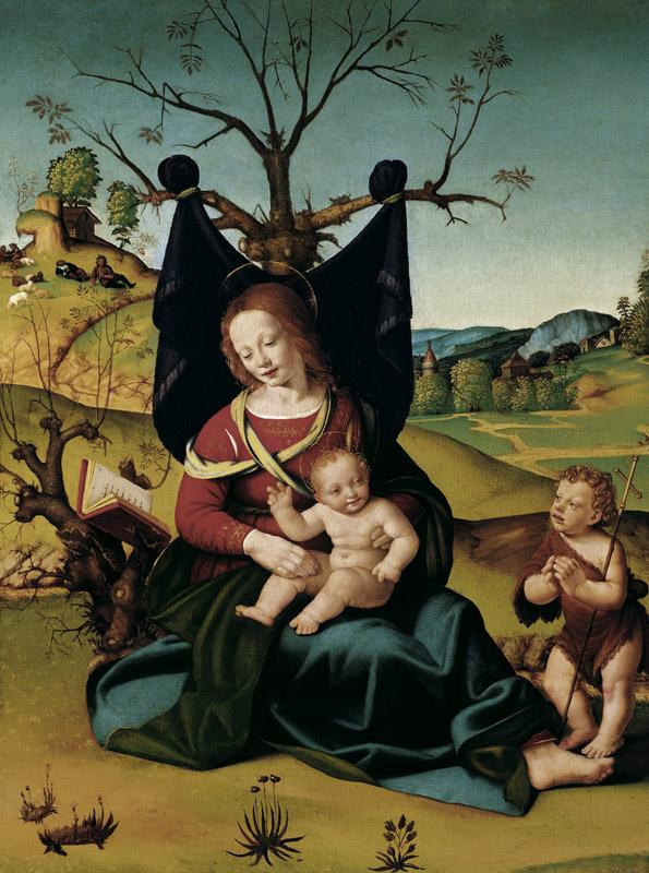 Piero di Cosimo - Madonna with Child and the Young St John, c. 1505 1510
