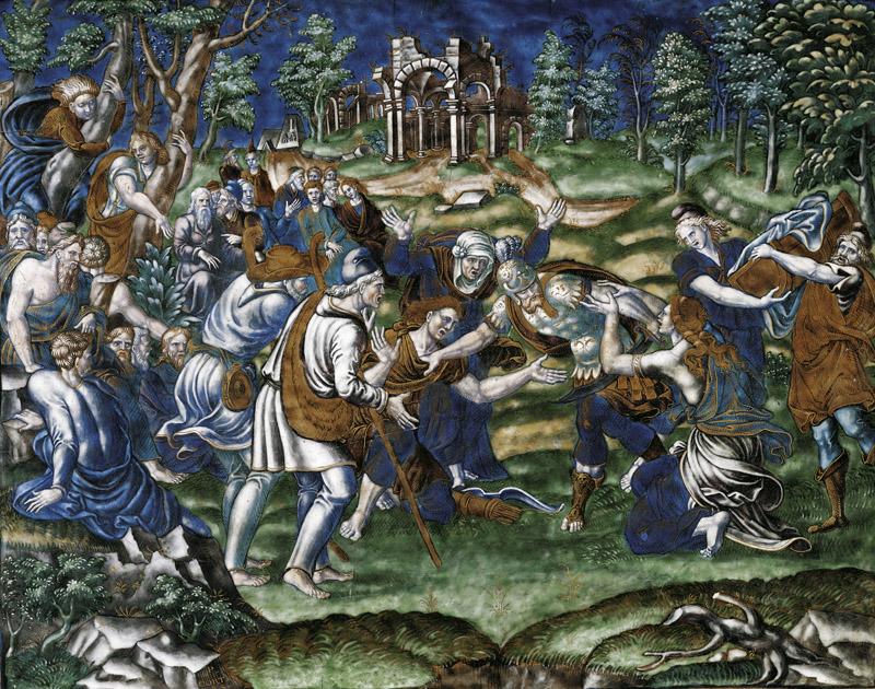 Pierre Courteys - Battle scene, after 1550
