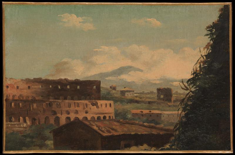 Pierre Henri de Valenciennes--View of the Colosseum, Rome