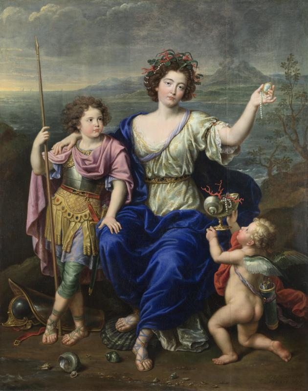 Pierre Mignard - The Marquise de Seignelay and Two of her Sons