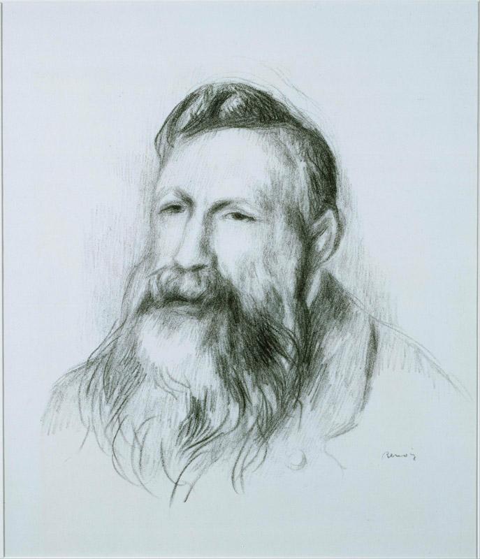 Pierre-Auguste Renoir (1841-1919)-Portrait of Rodin