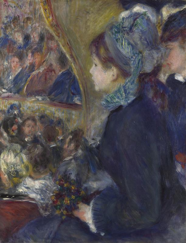 Pierre-Auguste Renoir - At the Theatre (La Premiere Sortie)
