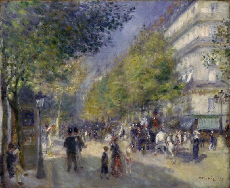 Pierre-Auguste Renoir, French, 1841-1919 -- The Grands Boulevards