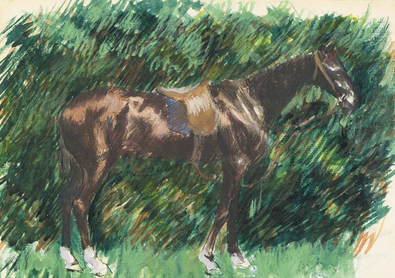 Pierre-Auguste Renoir-Un cheval