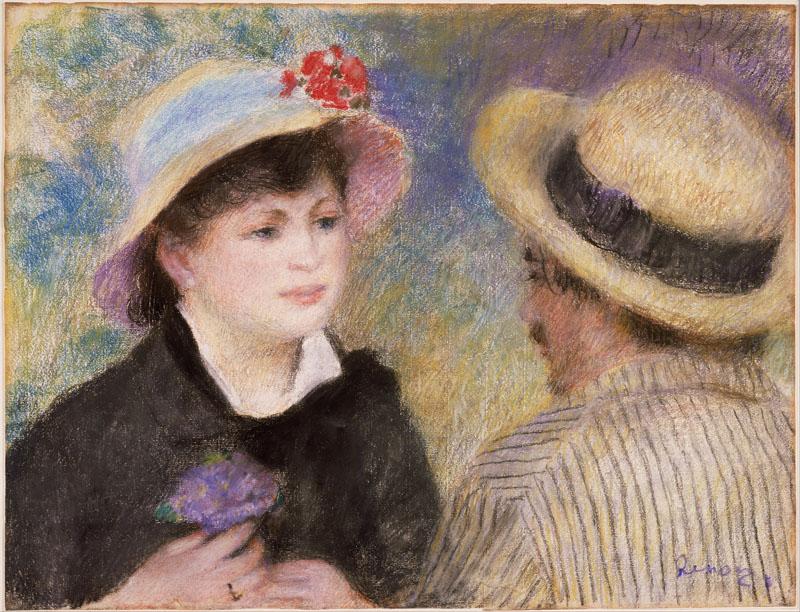 Pierre-Auguste Renoir - Boating Couple (said to be Aline Charigot and Renoir)