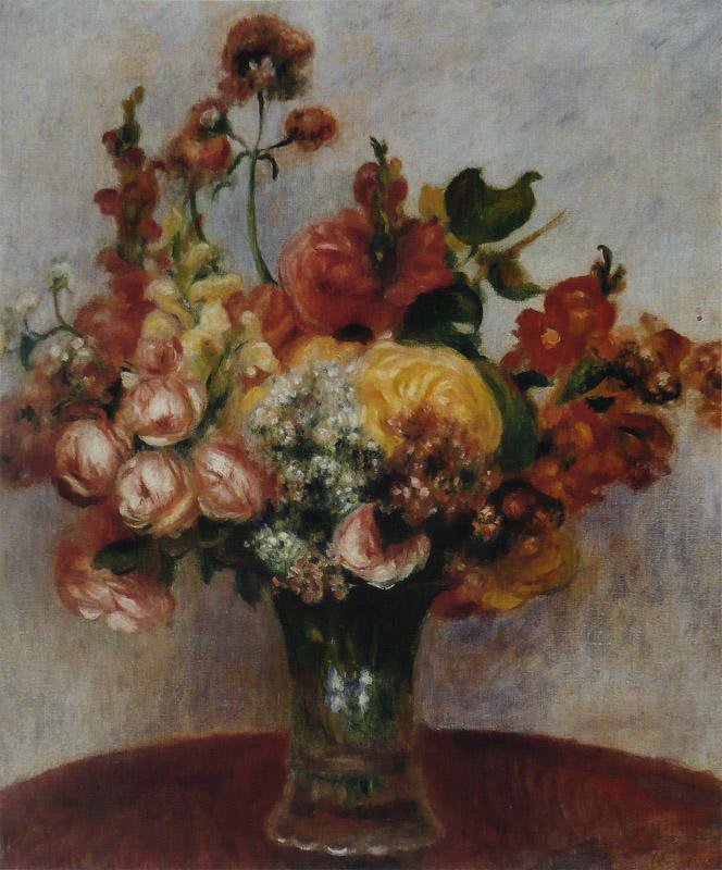 Pierre-Auguste Renoir - Fleurs dans un vase (Musee de l Orangerie)